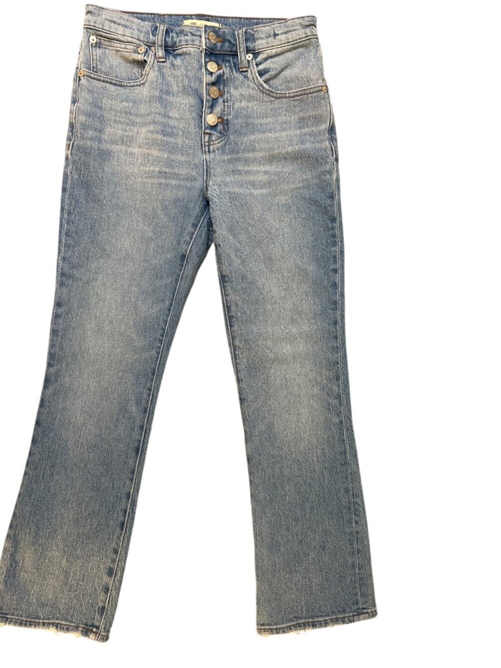 women's Madewell Cali Demi boot cut jeans button-fly‎ size 25